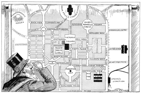 President Kruger looking at a plan of the New Pretoria, 1900. Artist: Unknown