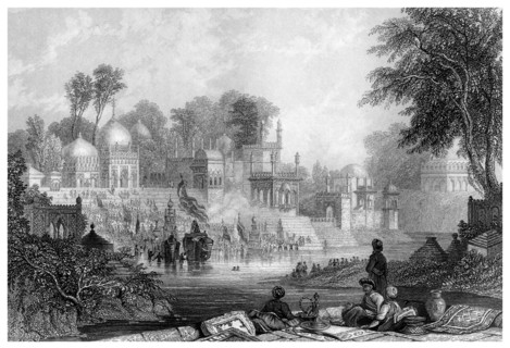'Shrine of Raiman Shah Doola, Elichpur'.Artist: James Gardner