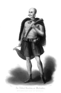 'An Abdal, Santon or Kalender, Mohammedan Sect of Devotees'.Artist: R Young