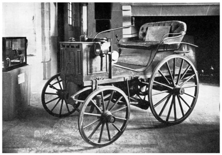 Panhard and Levassor's petrol driven motor car, 1892 (1956). Artist: Unknown