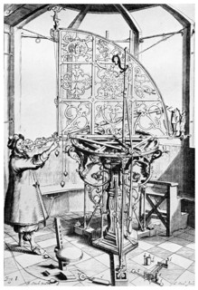 Cruger's azimuth quadrant, 1673 (1956).Artist: A Steck