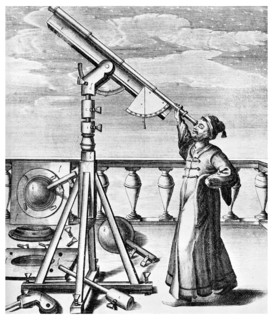 Telescope from Selenographia, 1647 (1956). Artist: Unknown