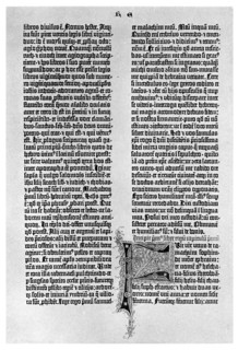 Page from a Gutenberg Bible, c1455 (1956). Artist: Unknown