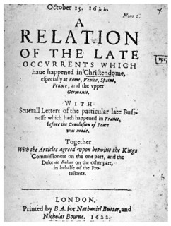 English news book, 1622 (1956). Artist: Unknown