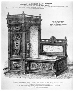 Shanks' Superior Bath Cabinet, c1880 (1956). Artist: Unknown