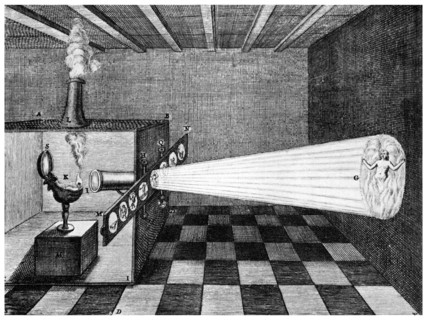 Magic lantern, 1671 (1956). Artist: Unknown