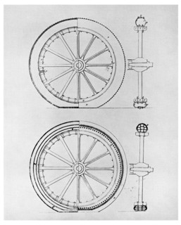 The first pneumatic tyre, 1845 (1956). Artist: Unknown