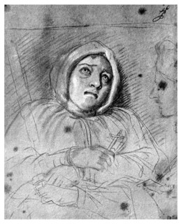 The Marquise de Brinvilliers before execution, 1676 (1956). Artist: Unknown