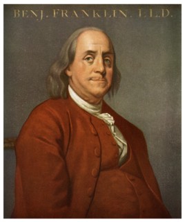 Benjamin Franklin, American scientist and politician, 1782 (1956). Artist: Unknown