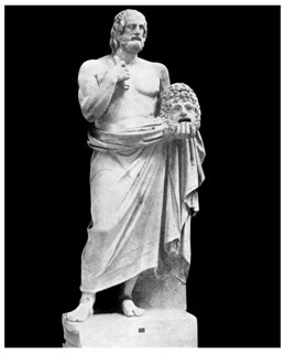 Dramatic unities: Euripides, Greek playwright, 5th century BC (1956). Artist: Unknown