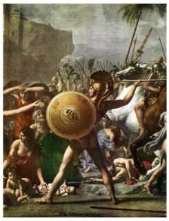 Hero worship: detail from 'The Intervention of the Sabine Women', 1799 (1956). Artist: Unknown