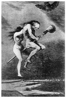 Witch hunt: witches, c1799 (1956). Artist: Unknown