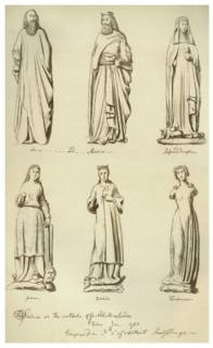 Statues formerly on the outside of Guildhall, City of London, 1783 (1886). Artist: Unknown