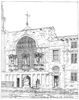 Guildhall Chapel, King Street, Cheapside, London, 1886. Artist: Unknown