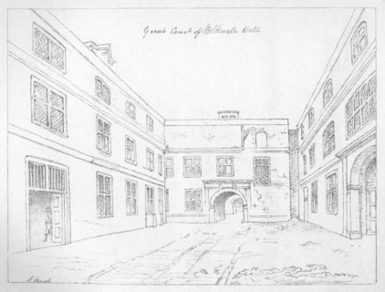 'Great Court of Blackwell Hall', City of London, 1886.Artist: William Griggs