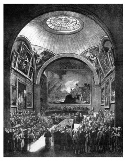 Common Council Chamber, Guildhall, City of London, 1886.Artist: William Griggs