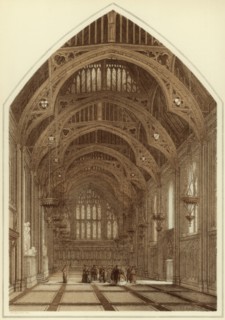 Guildhall interior, City of London, 1886. Artist: William Griggs
