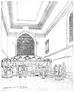 Interior of Guildhall Chapel, City of London, 1886. Artist: William Griggs