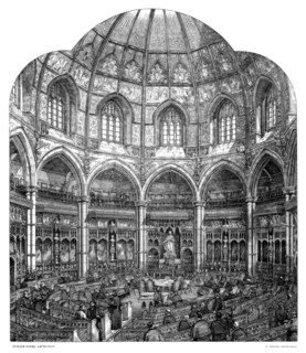 The new council chamber Guildhall, City of London, 1886.Artist: W Griggs