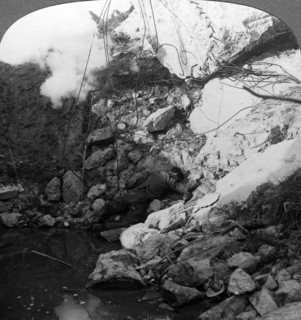 The Chalk Pit, Loos, France, World War I, 1914-1918.Artist: Realistic Travels Publishers