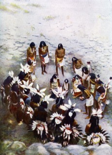 The Hopi flute ceremony. Artist: Unknown