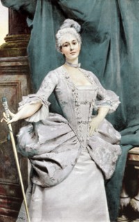 A lady of rank of the time of Louis XV, 1889. Artist: Unknown