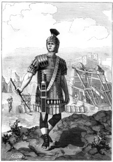 Roman centurion conquering the Gauls under Julius Caesar, 1st century BC (1882-1884). Artist: Unknown