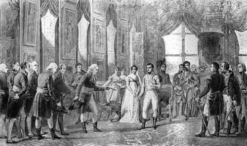 Napoleon Bonaparte is proclaimed Emperor of the French at Saint-Cloud, 18th May 1804 (1882-1884). Artist: Unknown