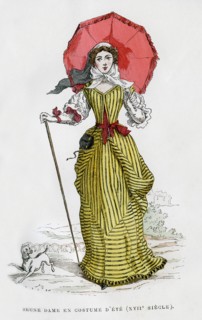Young woman in summer fashion, 17th century (1882-1884). Artist: Unknown