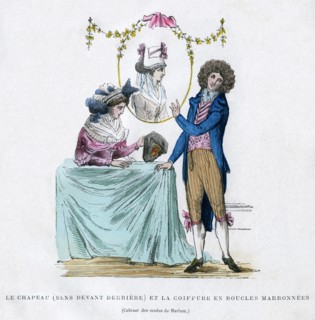 French fashion and hairstyle, early 19th century (1882-1884). Artist: Unknown