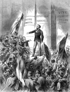 Leon Gambetta proclaiming the Republic of France, 4th September 1870 (1882-1884). Artist: Unknown