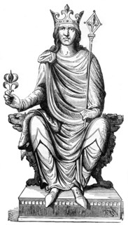 Statue of Philip Augustus, King of France, 13th century (1882-1884). Artist: Unknown