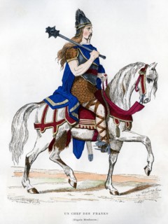 Chief of the Franks, c5th-9th century (1882-1884).Artist: Meunier