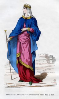 Frankish woman of the time of the Carolingians, 890-900 (1882-1884). Artist: Unknown