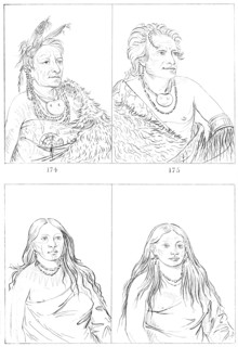 Pawnees, 1841.Artist: Myers and Co