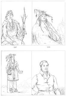 Delawares and Mohicans, 1841.Artist: Myers and Co