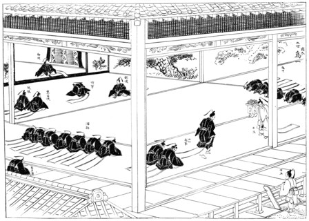 The Shogun receiving investiture from an imperial envoy, Japan, 1904. Artist: Unknown