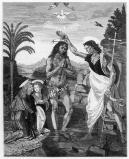 'The Baptism of Christ', 1472-1475 (1870). Artist: Unknown