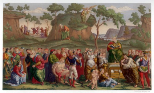 'Moses's Testament and Death', 1481-1482 (1870). Artist: Franz Kellerhoven
