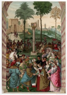 'Aeneas Piccolomini Introduces Eleonora of Portugal to Frederick III', 1502-1508, (1870). Artist: Franz Kellerhoven