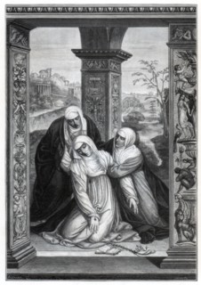 'Stigmatization of Saint Catherine of Siena', 1870. Artist: Unknown