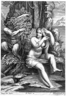 Pan and Syrinx. Artist: P Vanderbank
