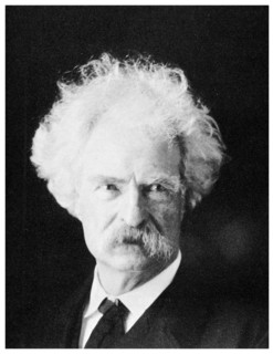 Mark Twain, American novelist, in his later years, c1890s (1955). Artist: Unknown