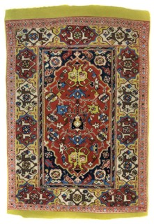 Knotted wool carpet, c1600 (1958). Artist: Unknown
