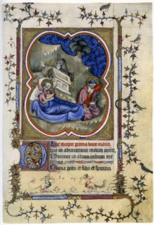The Nativity, from a Book of Hours and Missal c1370 (1958). Artist: Unknown