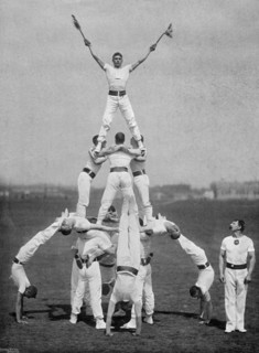 Display by the staff of the Aldershot gymnasium, Hampshire, 1895. Artist: Gregory & Co