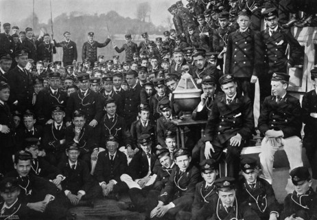 Naval cadets on board HMS 'Britannia', Dartmouth, Devon, 1895 (1896). Artist: Gregory & Co