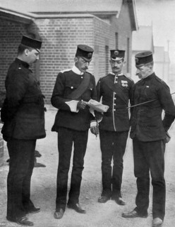 The battalion staff of the 'Die Hards', 1896. Artist: Gregory & Co