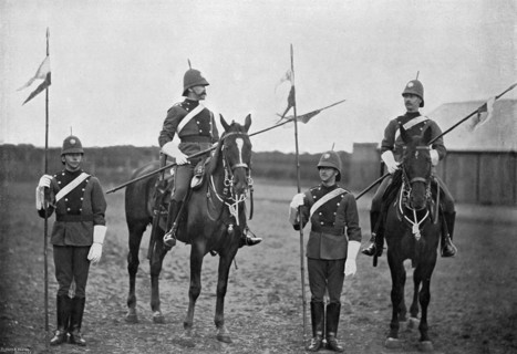 Troopers of the South Australian Cavalry, 1896. Artist: Gregory & Co
