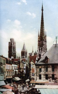 Rouen Cathedral, Normandy, France, c1930s. Artist: Donald McLeish
